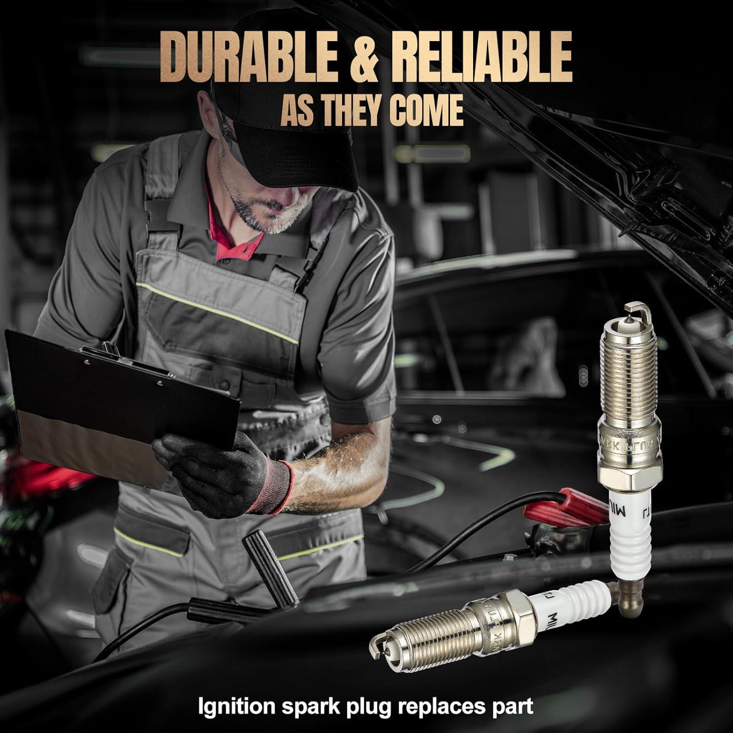 Juego de 4 Bujías de Iridio SYKRSS XP5363 para Ford y Lincoln