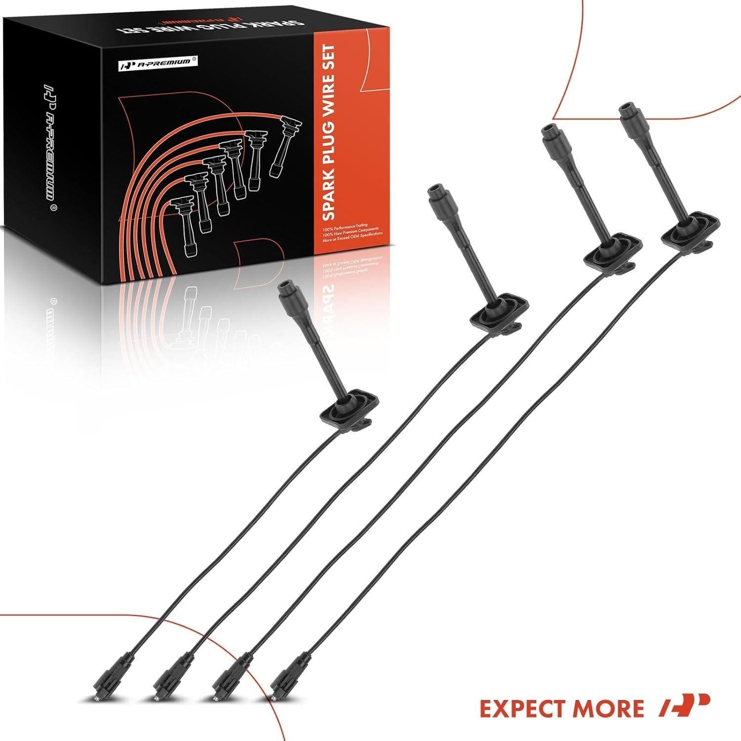 Juego de 4 Cables de Bujía A-Premium para Toyota Camry/RAV4/Solara