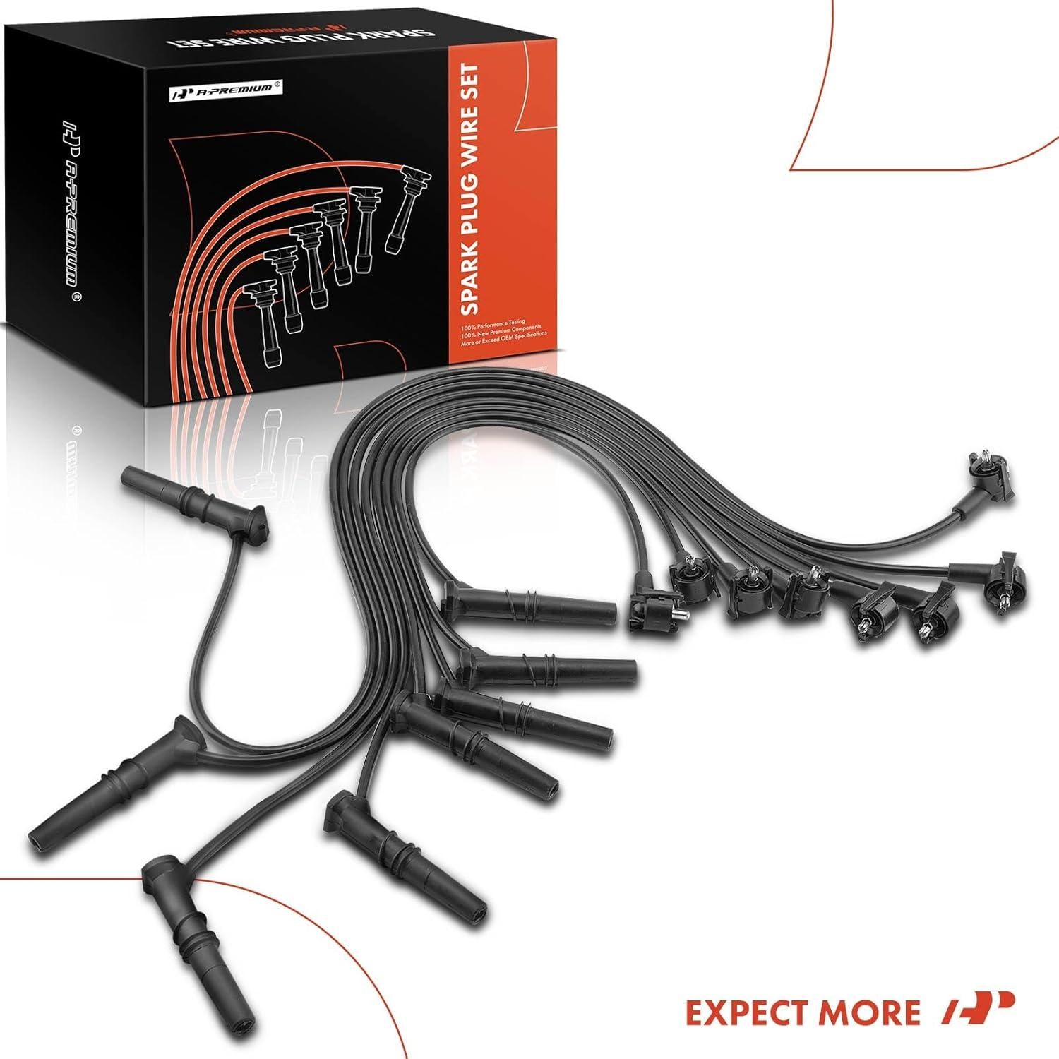 Cables de Bujía A-Premium para Ford V8 4.6L - 8 Piezas