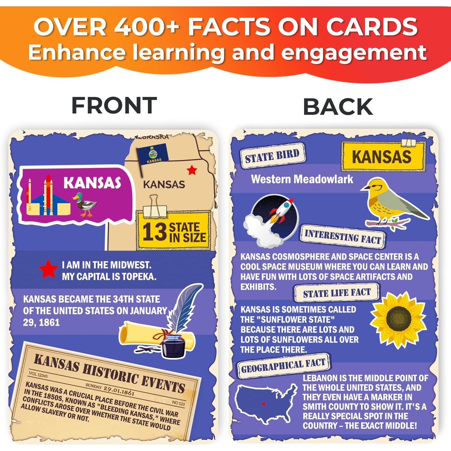 Puzzle Quokka Mapa de EE. UU. 150 Piezas Educativo