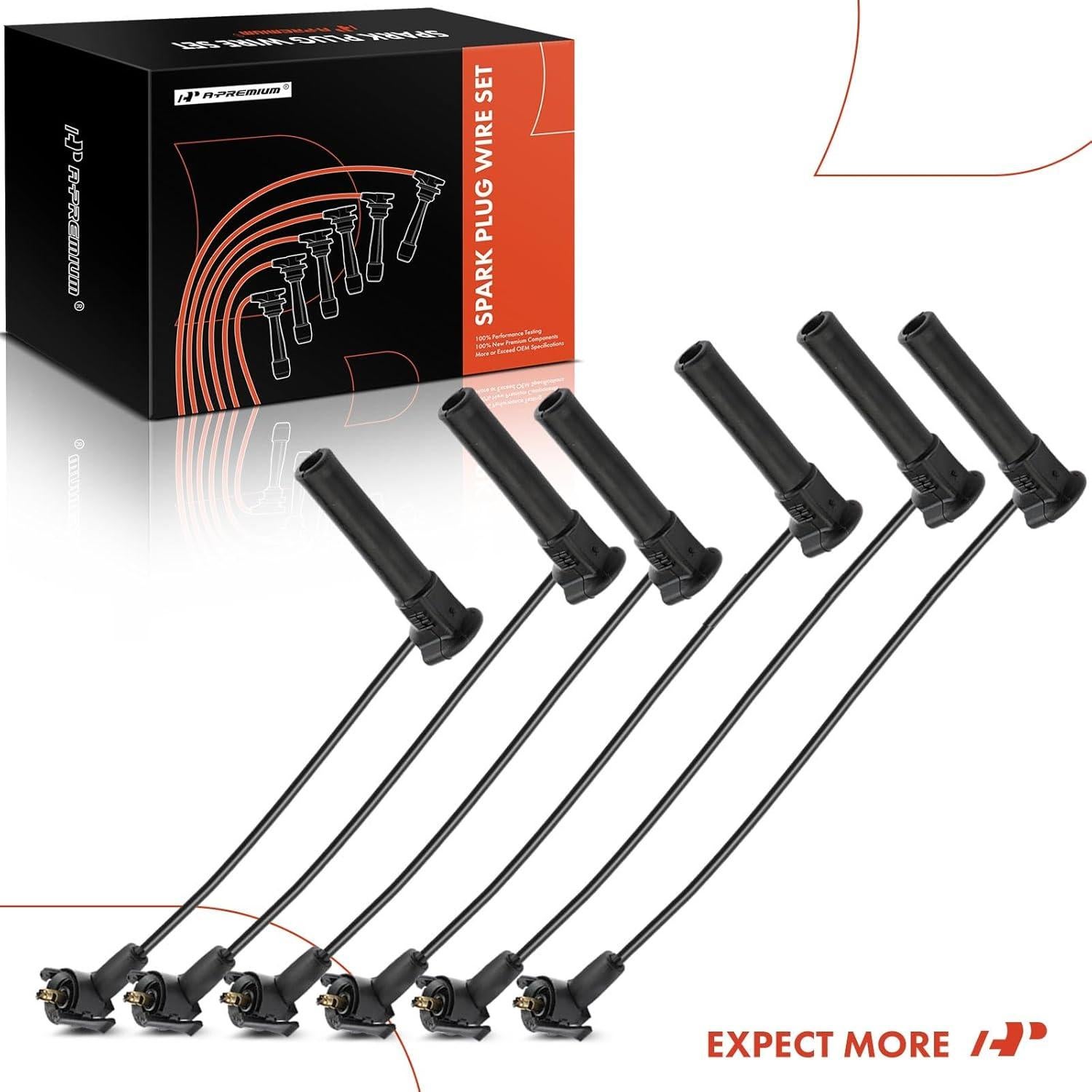 Juego de Cables de Bujía A-Premium 6 para Ford V6 4.0L