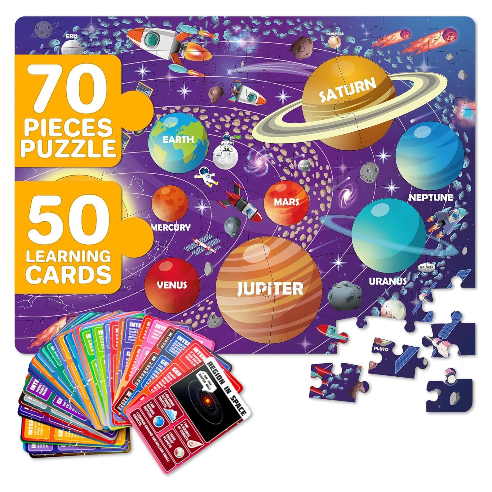 Puzzle Espacial Quokka 70 PZS para Niños 4-6 Años