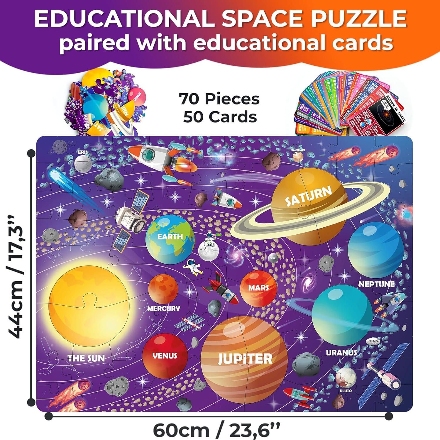 Puzzle Espacial Quokka 70 PZS para Niños 4-6 Años