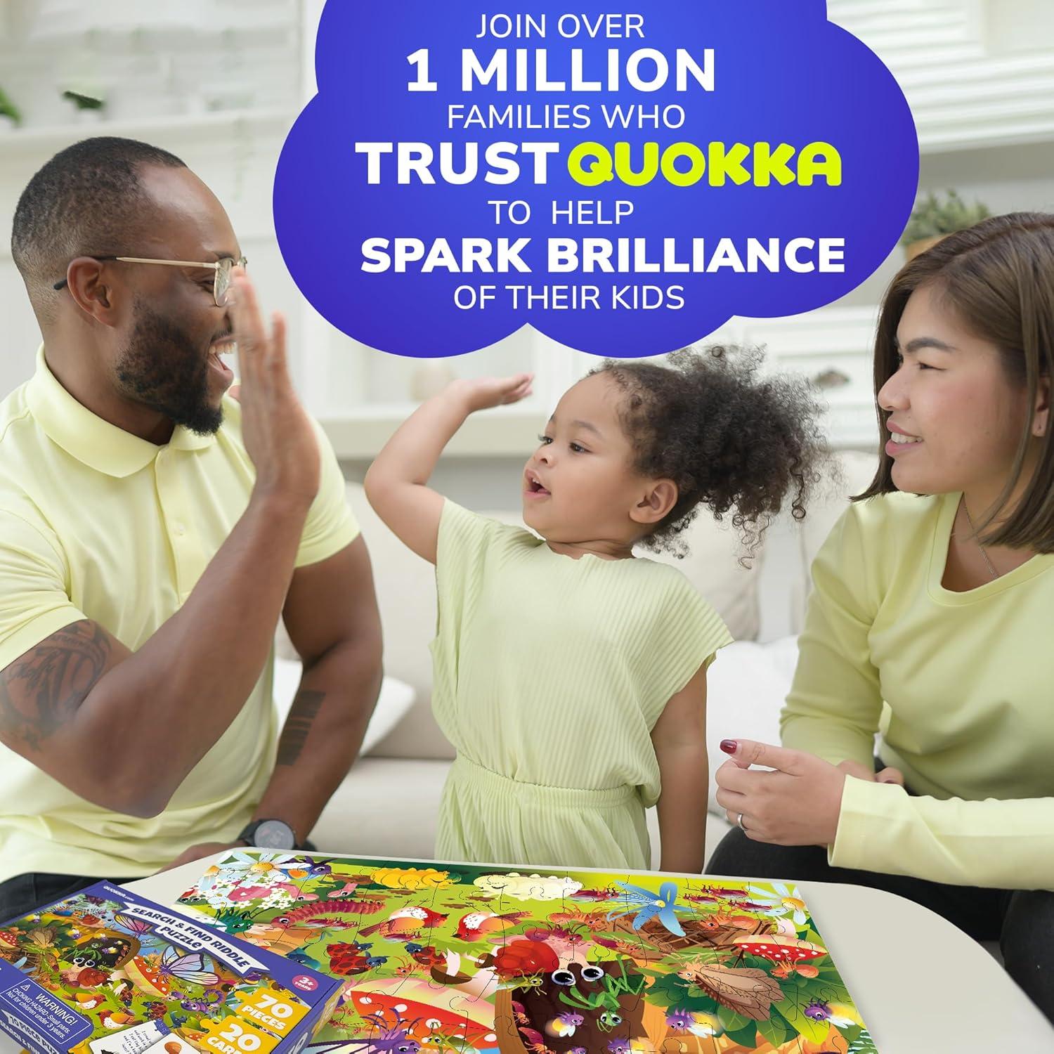 Puzzle Quokka 70 Piezas Insectos para Niños 4 a 8 Años