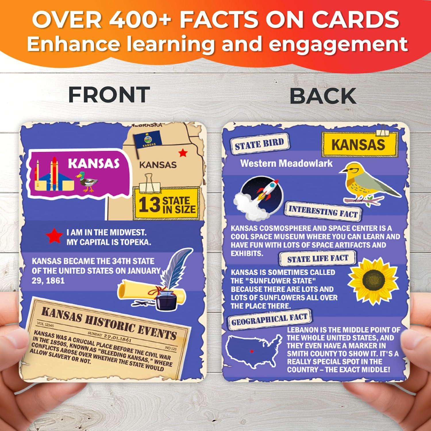 Puzzle Quokka Mapa de EE. UU. 70 Piezas Educativo