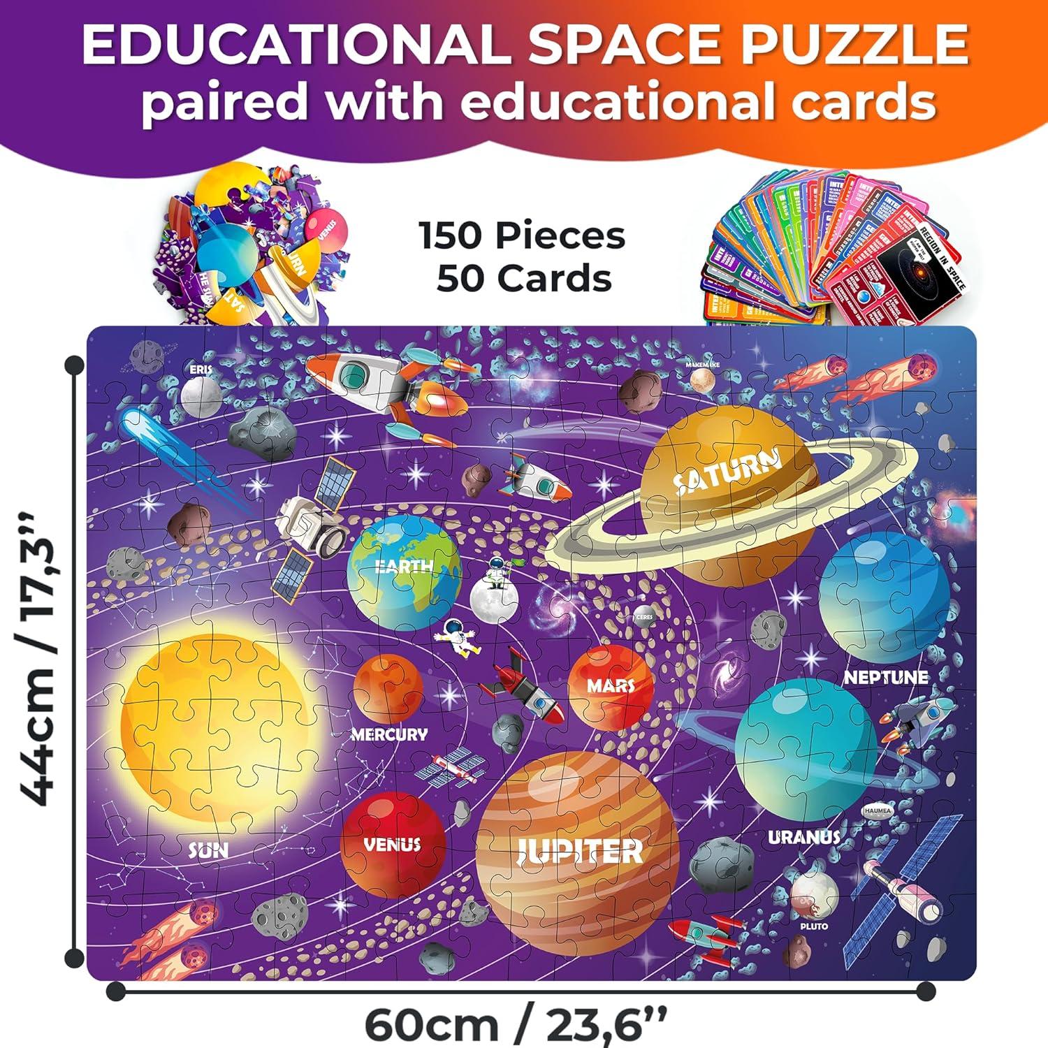 Puzzle Espacial QUOKKA 150 Piezas para Niños 4-10 Años