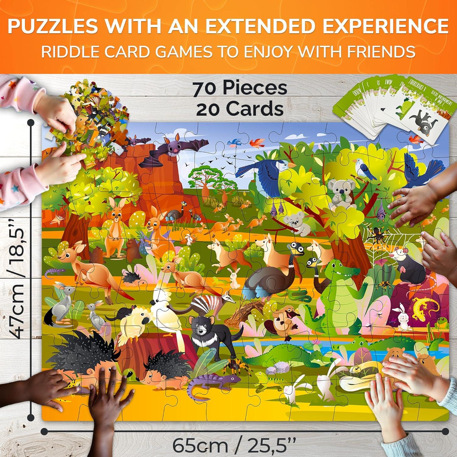 Puzzle Quokka 70 Piezas Buscar y Encontrar para Niños