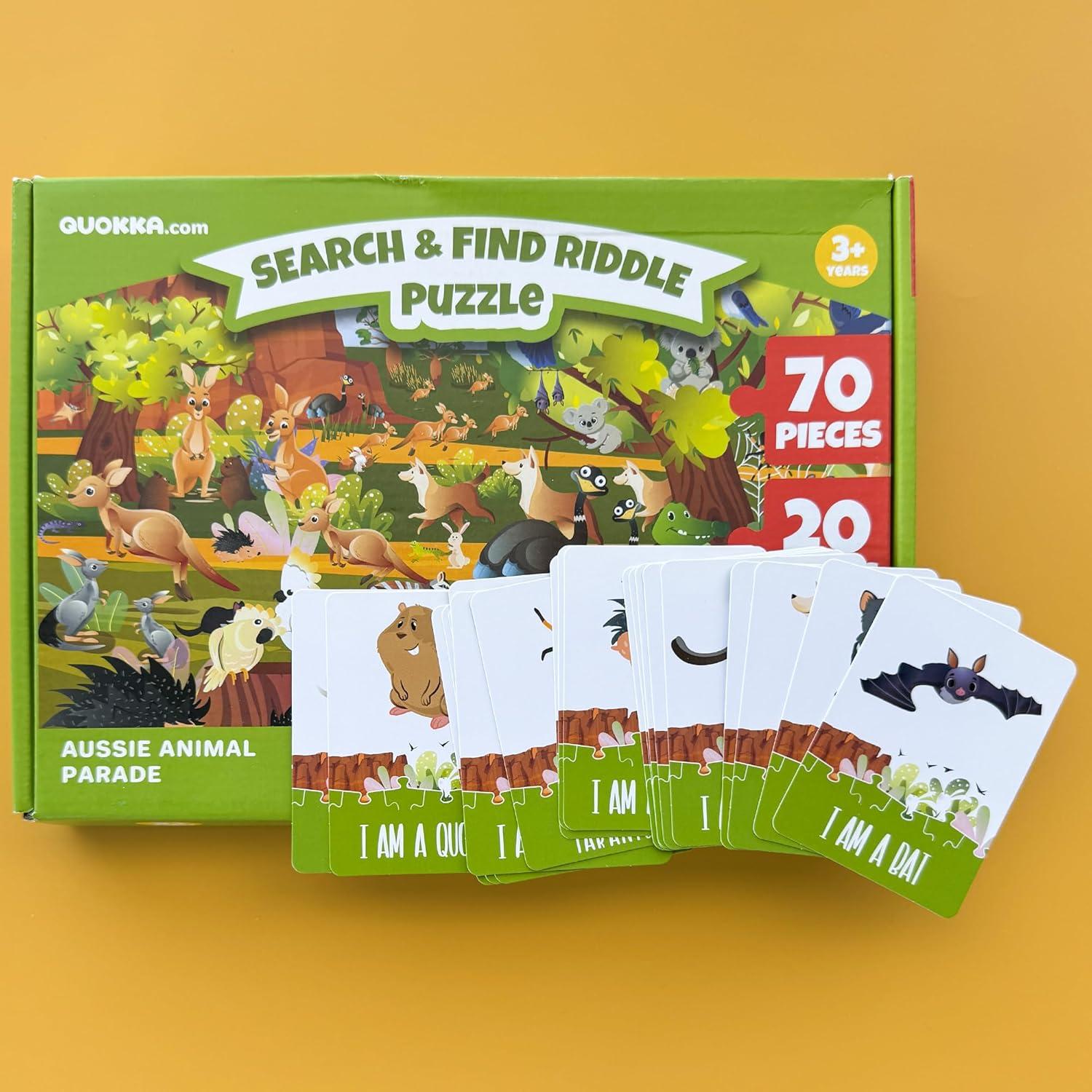 Puzzle Quokka 70 Piezas Buscar y Encontrar para Niños