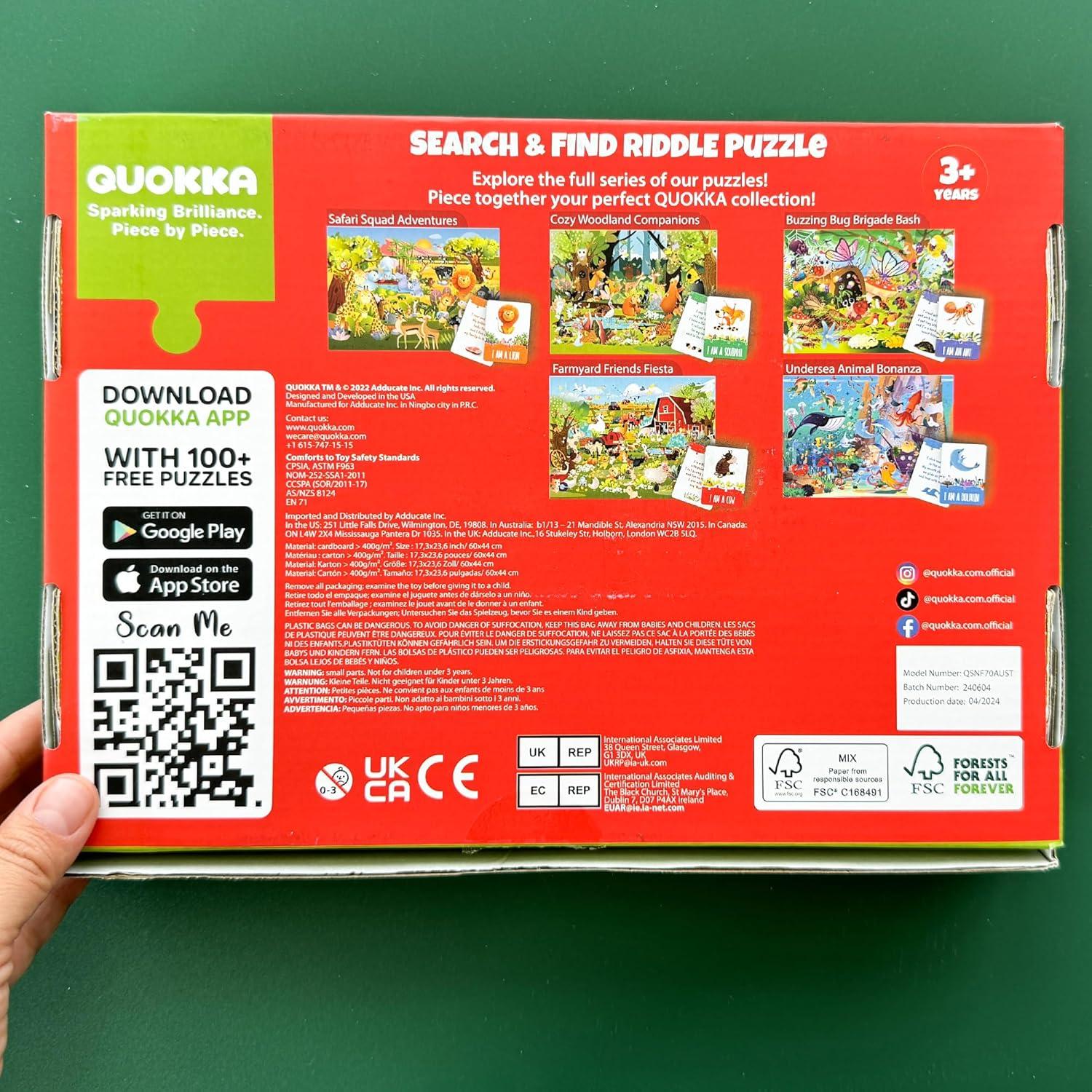 Puzzle Quokka 70 Piezas Buscar y Encontrar para Niños