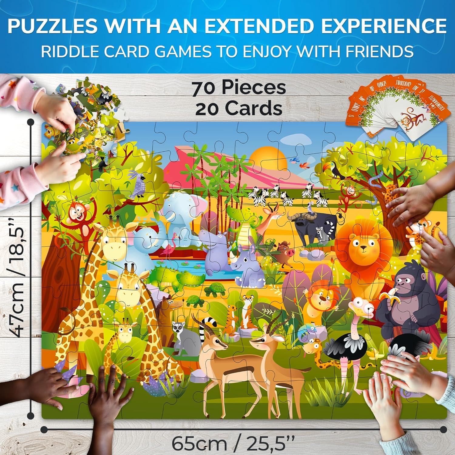 Puzzle Quokka 70 Piezas Adivinanza para Niños 4-8 Años