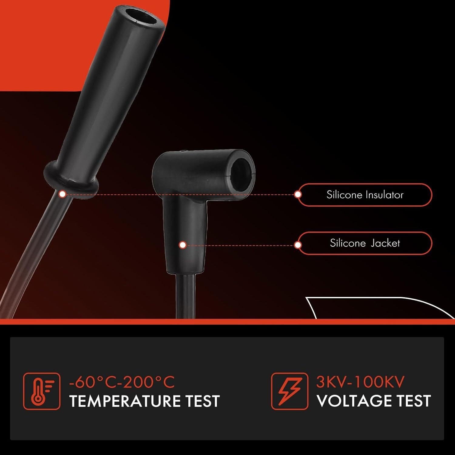 Cables de Bujía A-Premium 5 para Dodge y Jeep 1991-2002