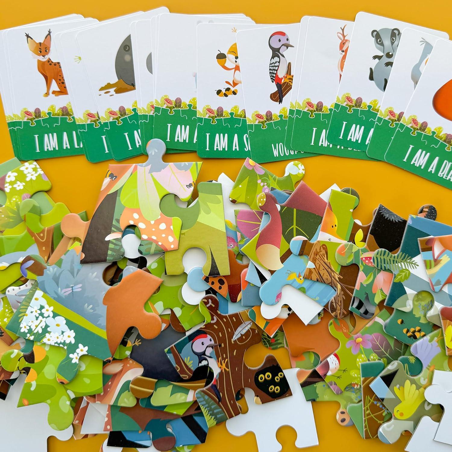 Puzzle Quokka 70 Piezas Bosque para Niños 4 a 8 Años