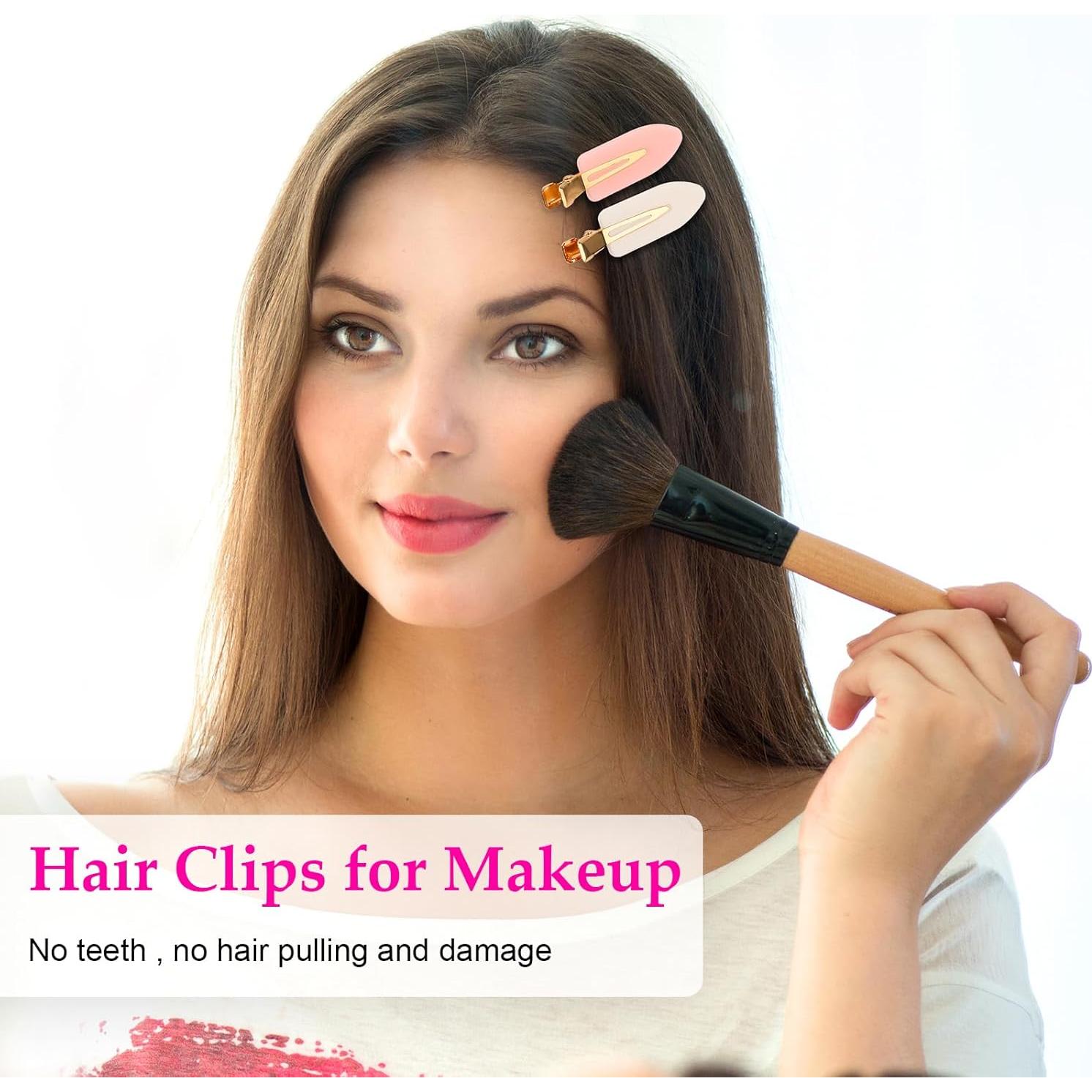 Clips para el Cabello D 6 Pcs Sin Doblado Mango Dorado