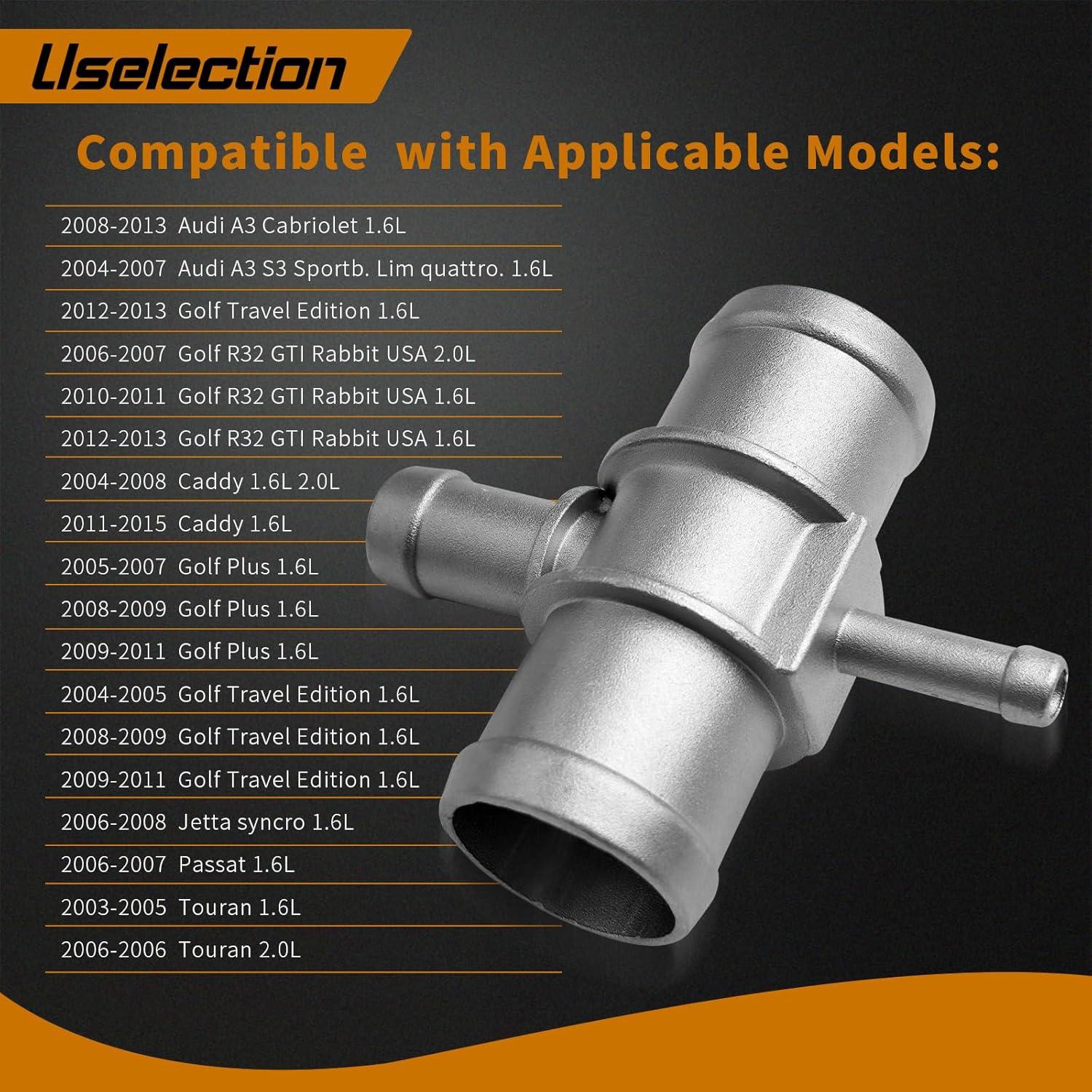 Conector de Manguera Refrigerante Uselection 1K0121087E Aluminio