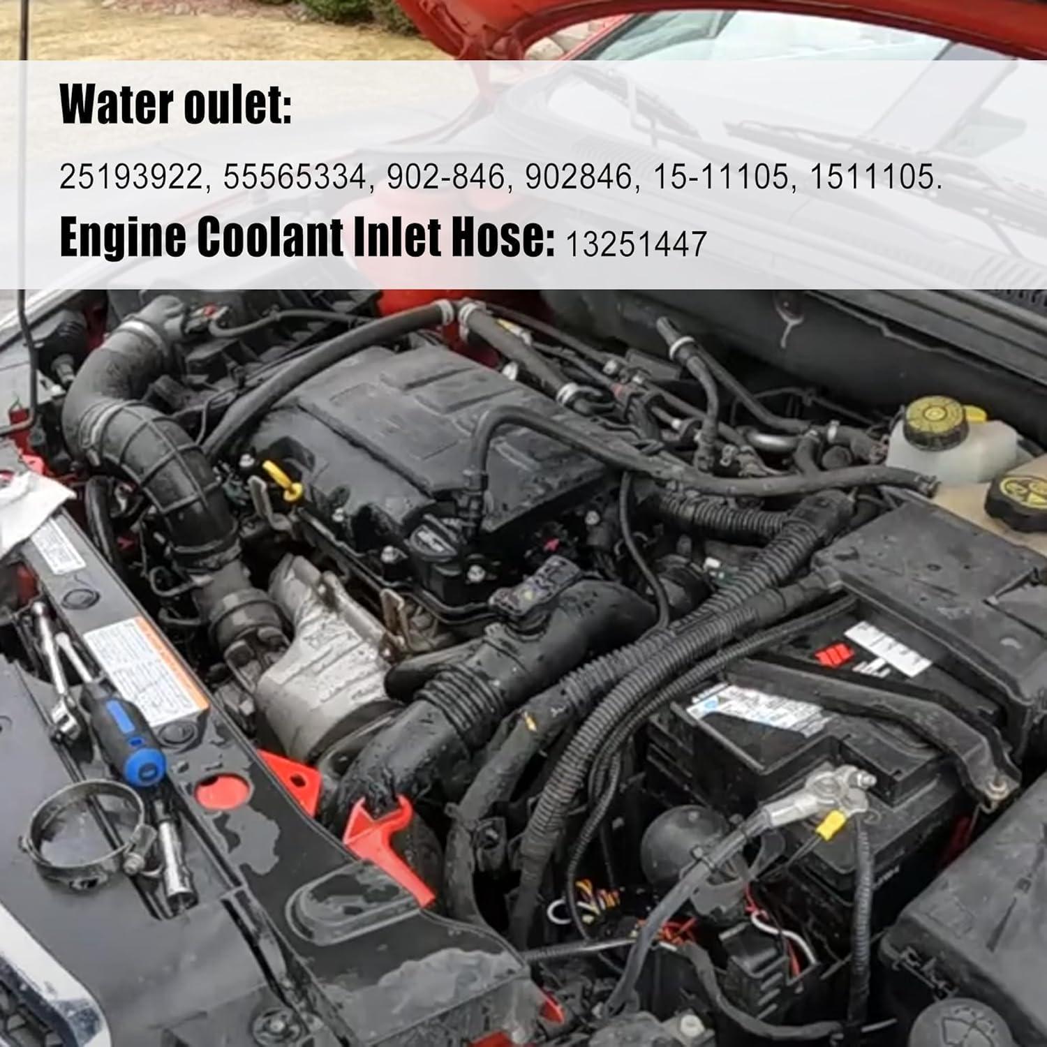 Kit Salida Agua Termostato Shtuomoland 1.4L Chevy Buick 2011-2021