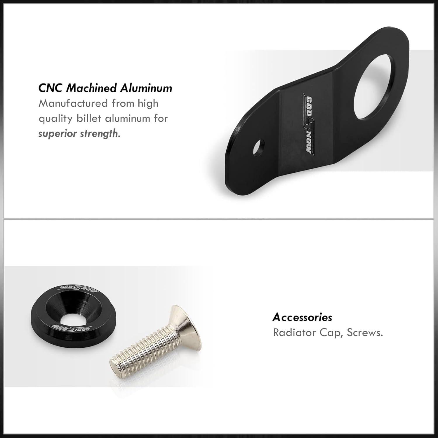 Soporte de Radiador Aluminio AJP Distributors RD-HLD-BK-AMA-L1