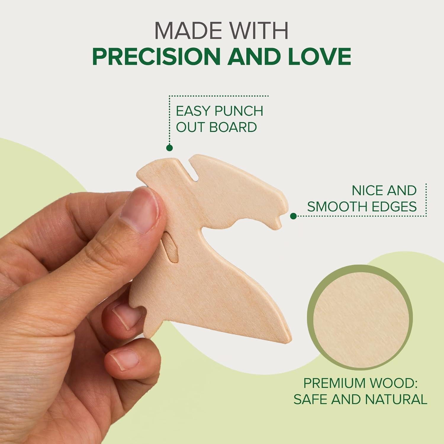 Rompecabezas 3D de Madera - Manos Artesanales - Set de 6 Aves