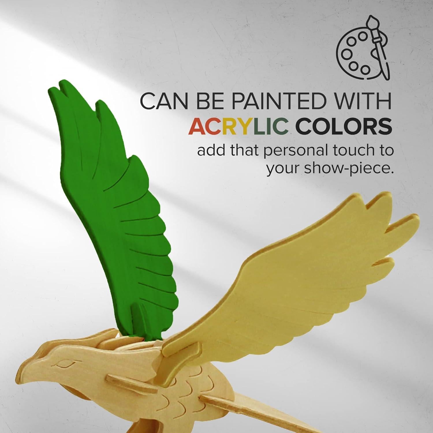 Rompecabezas 3D de Madera - Manos Artesanales - Set de 6 Aves