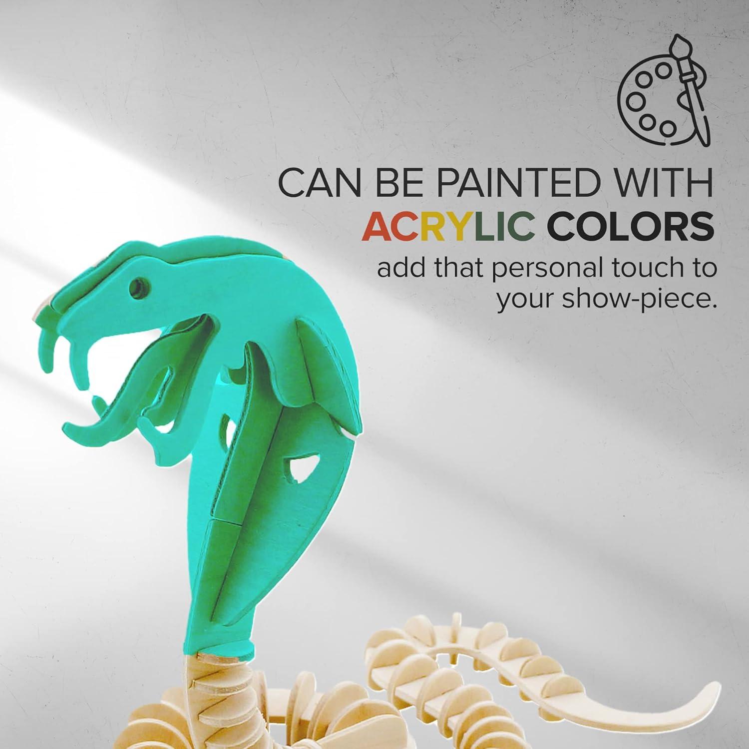 Rompecabezas 3D de Madera Manos Artesanales - 6 Animales