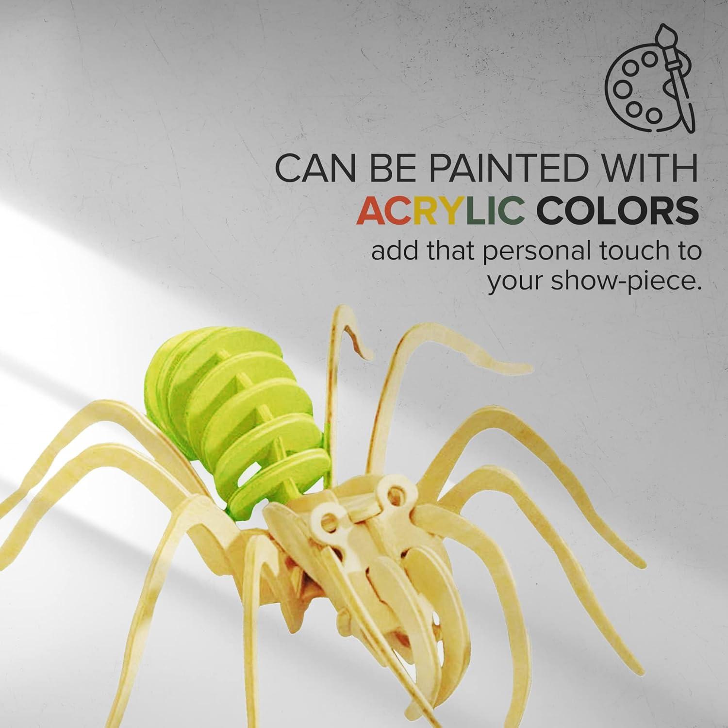 Rompecabezas 3D de Madera - Insectos y Arácnidos - Hands Craft