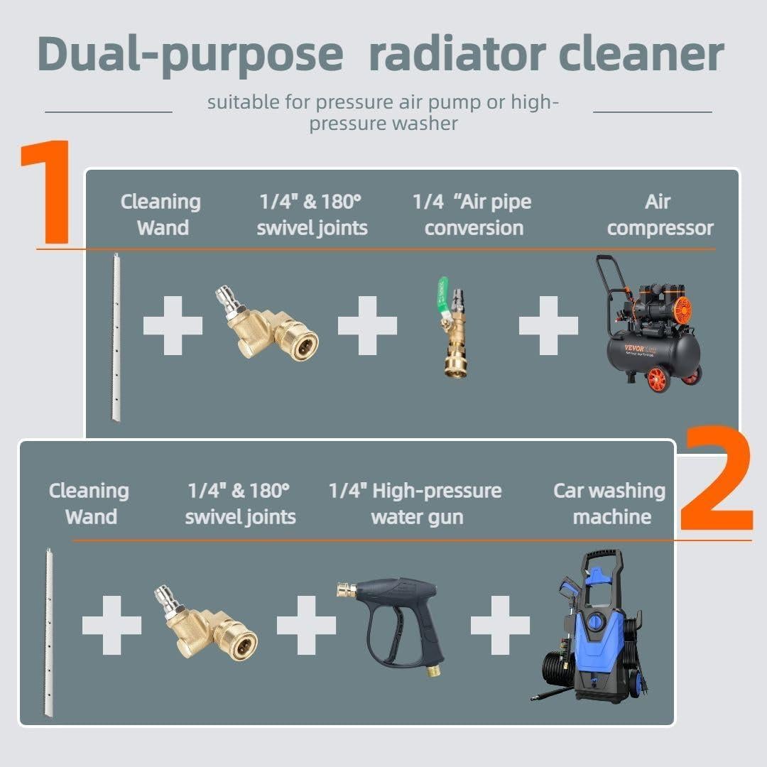 Varilla de Limpieza de Radiador STELPAW 60.96 cm Acero Inoxidable