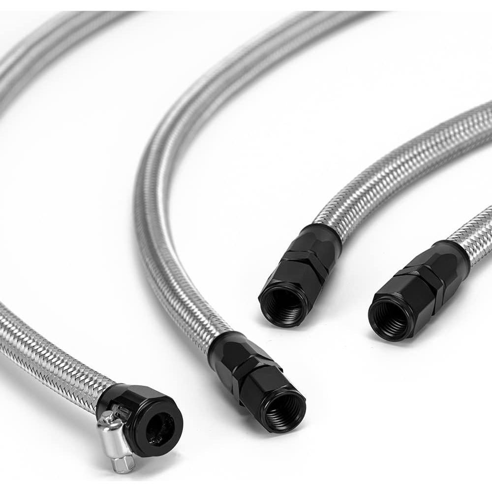 Kit Manguera Ventilación Vapor PTNHZ 4AN Aluminio Nylon Plata