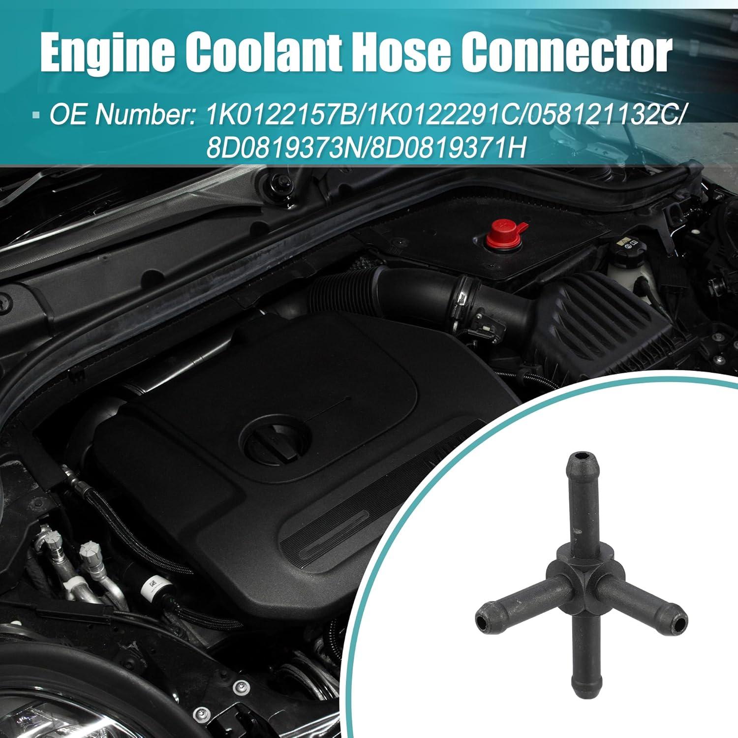 Conector de Manguera de Refrigerante X AUTOHAUX para Audi A6 2021-2022 y VW Jetta 2001-2021