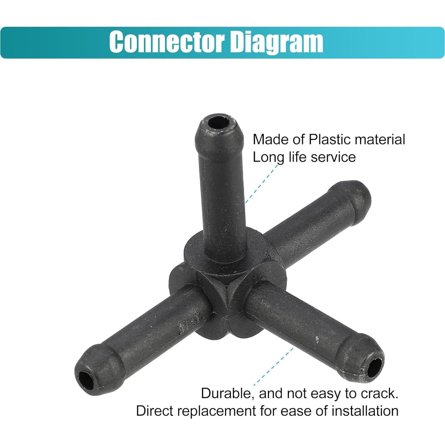 Conector de Manguera de Refrigerante X AUTOHAUX para Audi A6 2021-2022 y VW Jetta 2001-2021