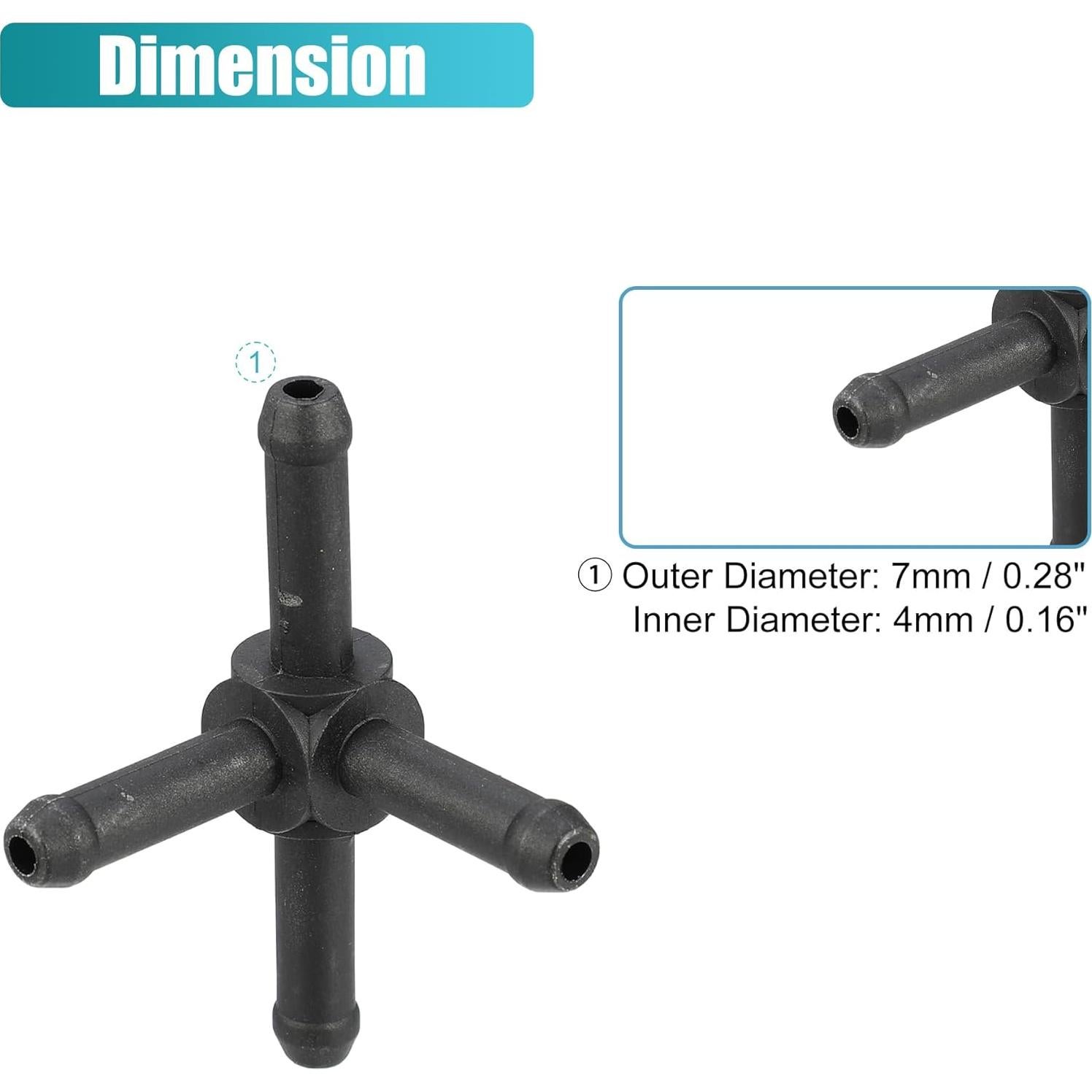 Conector de Manguera de Refrigerante X AUTOHAUX para Audi A6 2021-2022 y VW Jetta 2001-2021