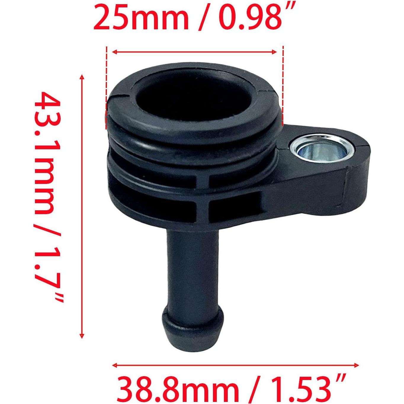 Tubo de manguera de refrigerante HYNYHT 06K121143 compatible A3 A4 A5 A6 Q3 Q5