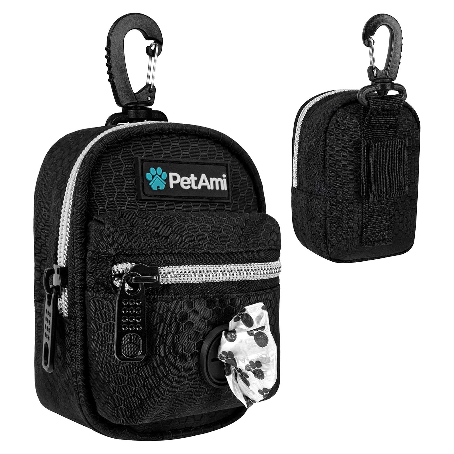 Dispensador de Bolsas de Excremento para Perros PetAmi Negro