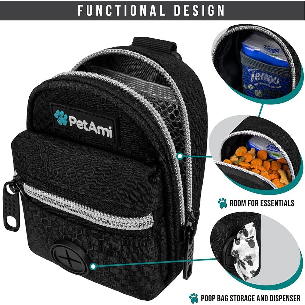 Dispensador de Bolsas de Excremento para Perros PetAmi Negro