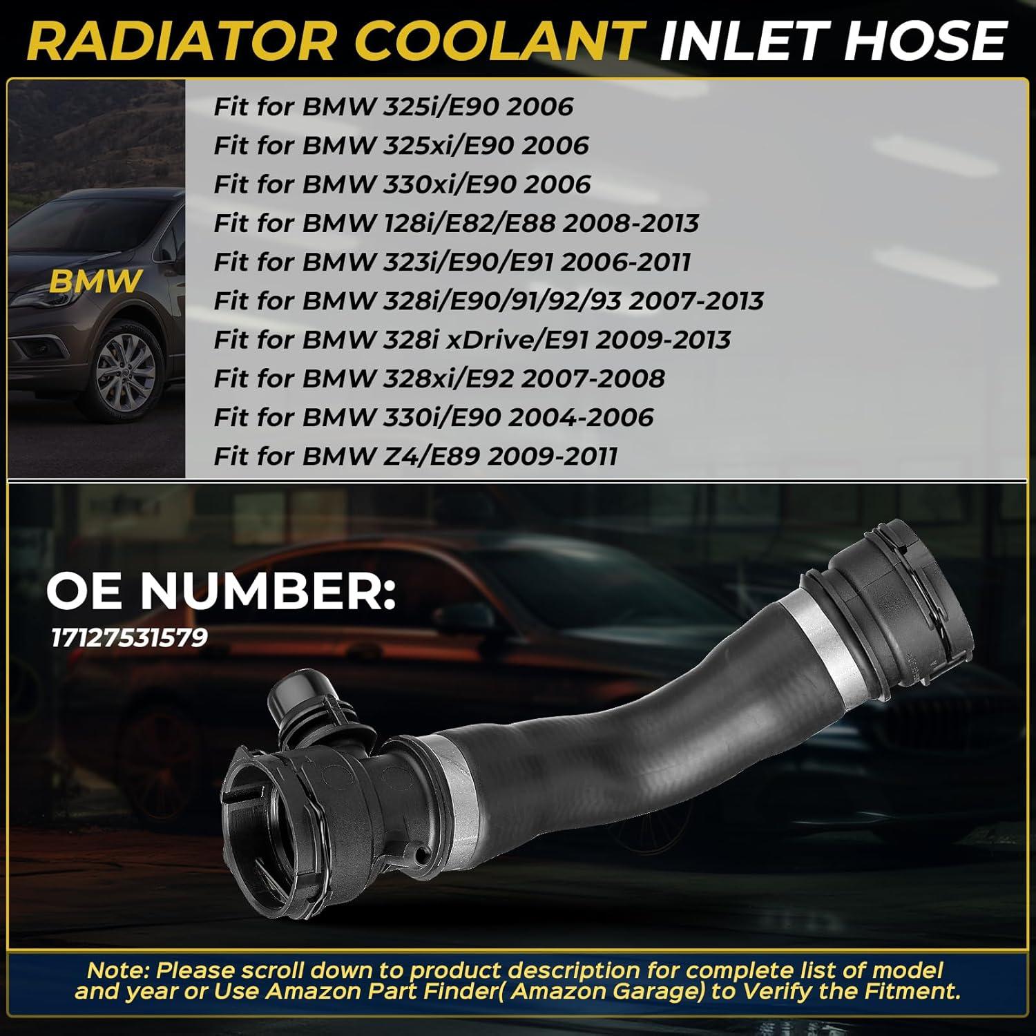 Manguera de Refrigerante Radiador ISINLASSO para BMW E90 E82 E89