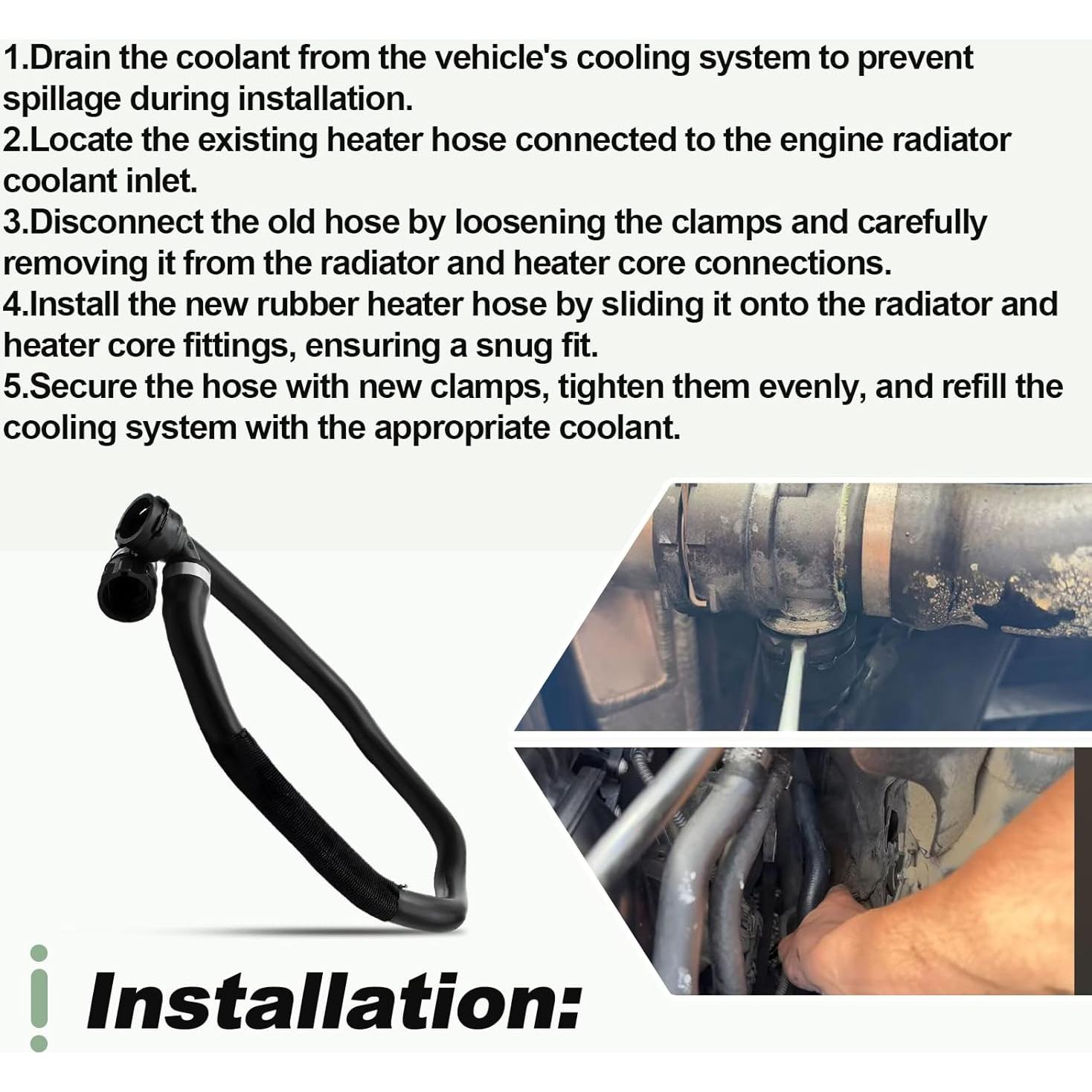 Manguera Intercambiador Calor HVAC Yuechuan BMW 128i 135i 325i 328i