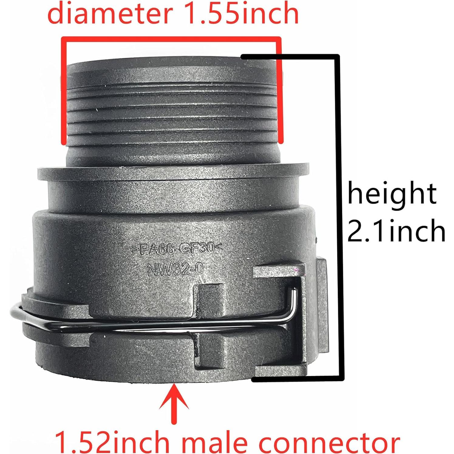 Adaptador de Conector de Manguera de Refrigerante FEEDUN NW32 3.81 cm
