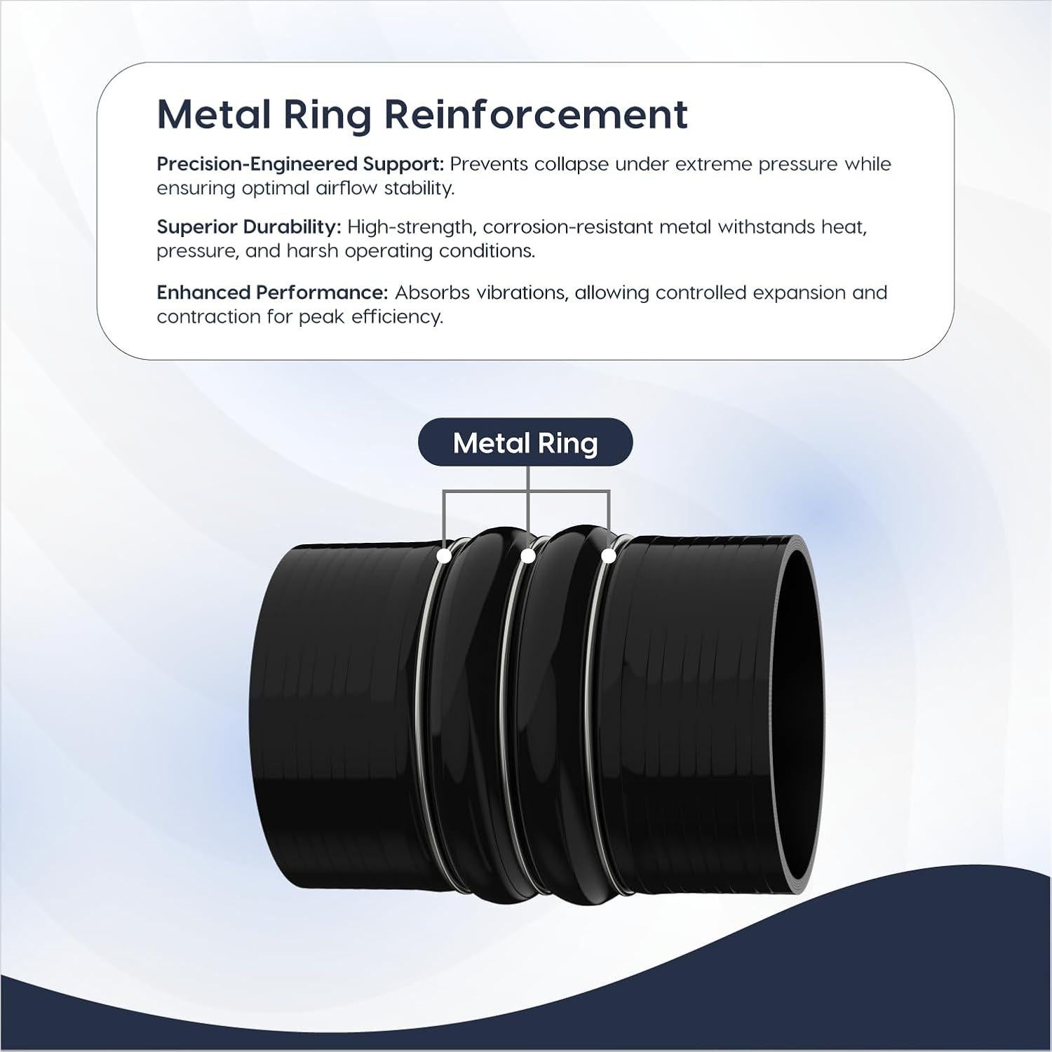 Manguera de Silicona Reforzada Endure 4" (102mm) para CAC