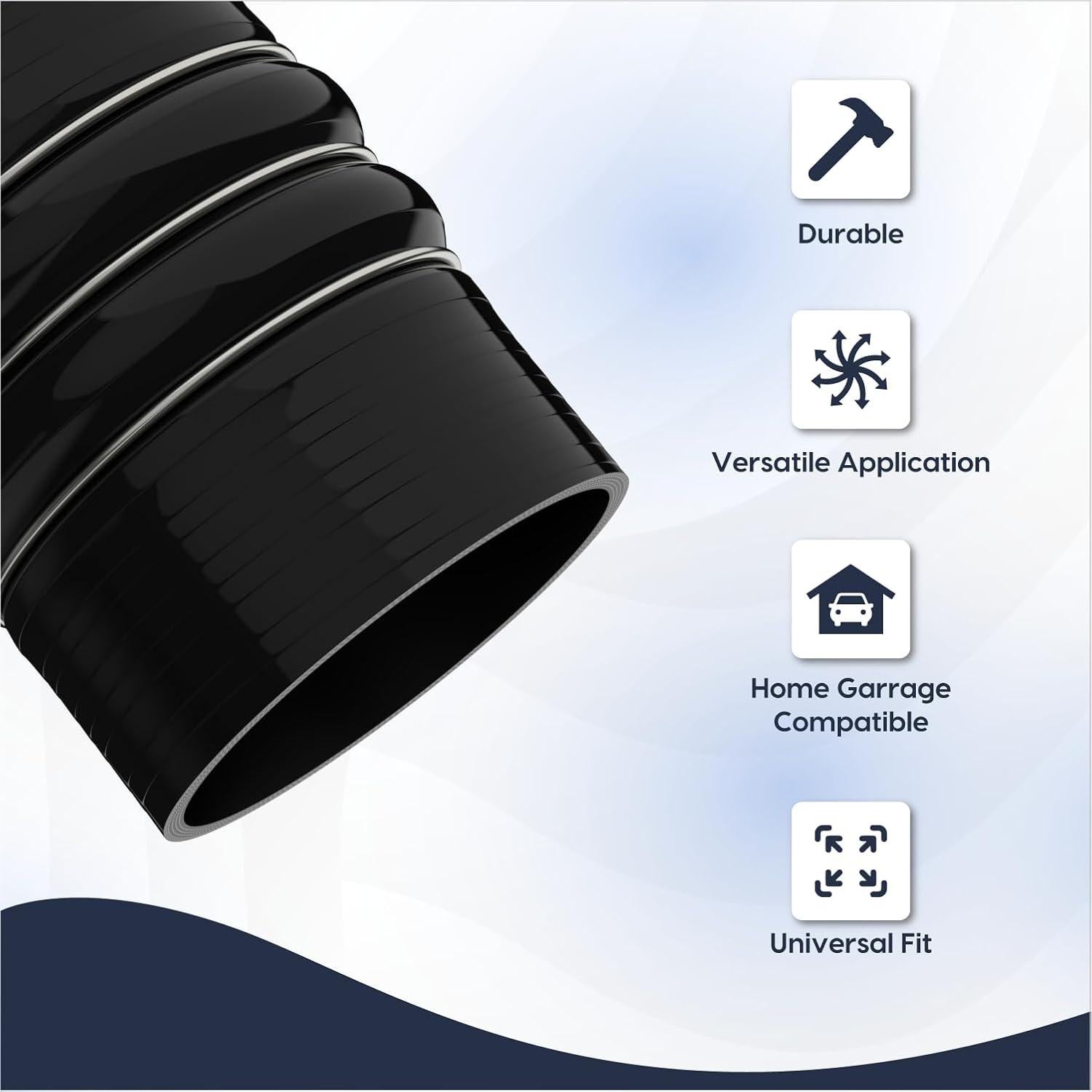 Manguera de Silicona Reforzada Endure 4" (102mm) para CAC