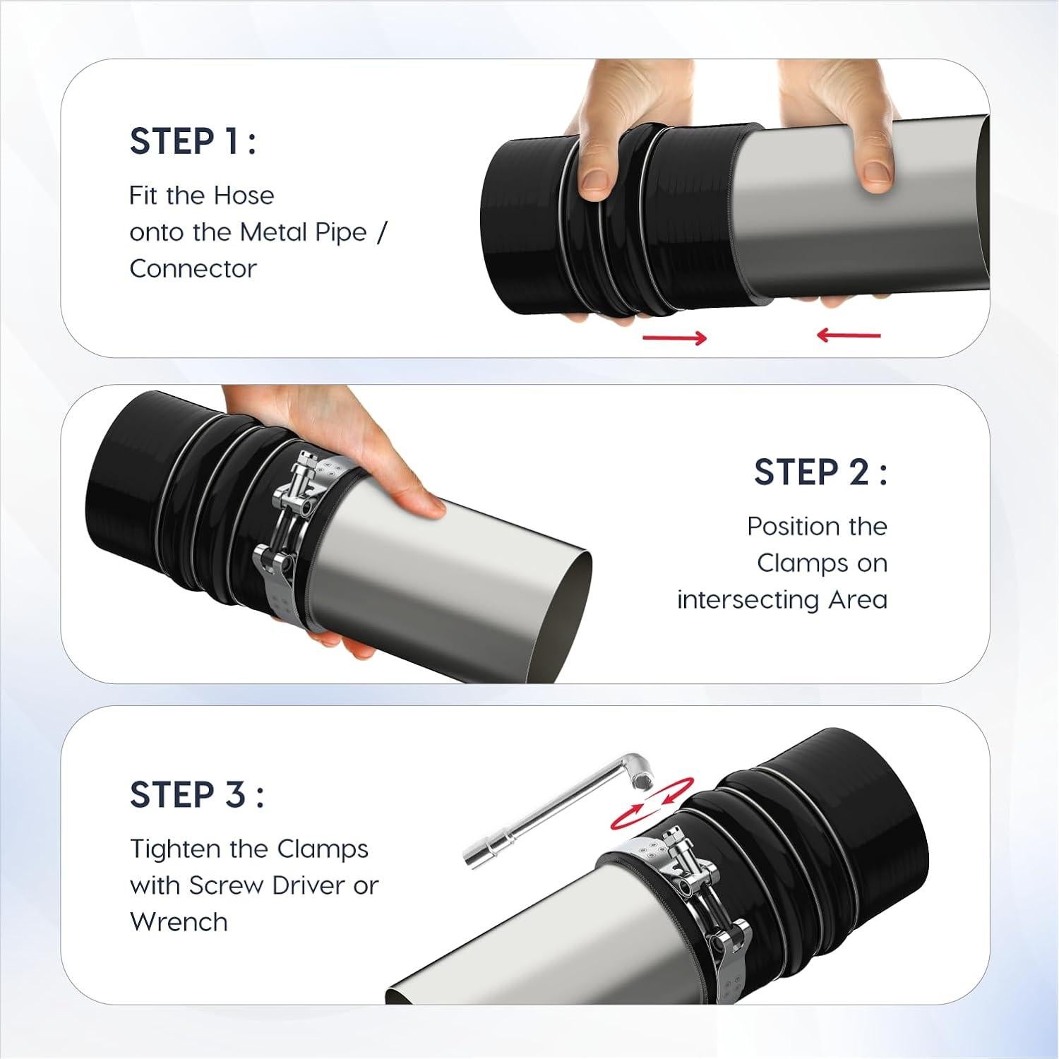 Manguera de Silicona Reforzada Endure 4" (102mm) para CAC