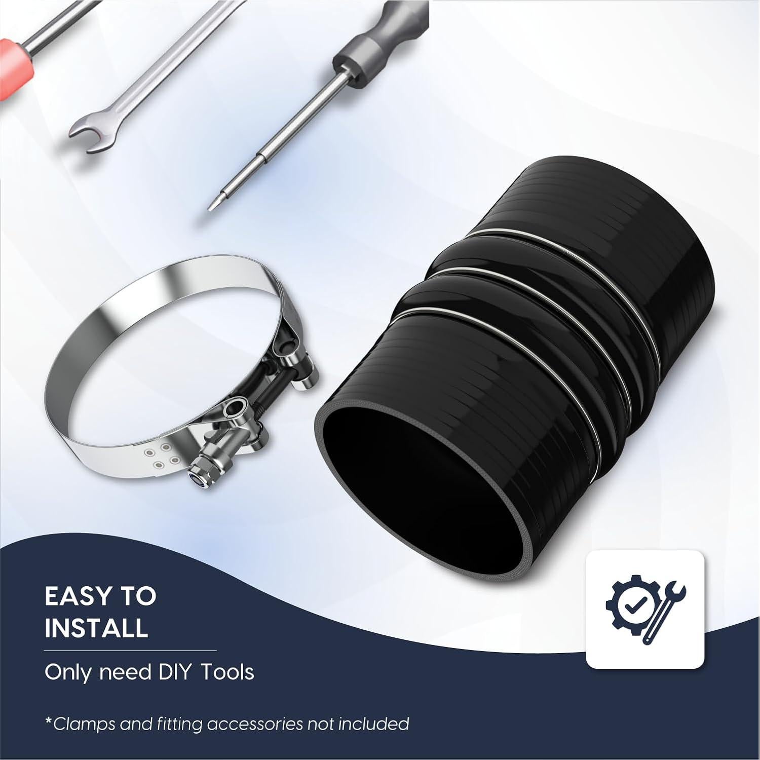 Manguera de Silicona Reforzada Endure 4" (102mm) para CAC