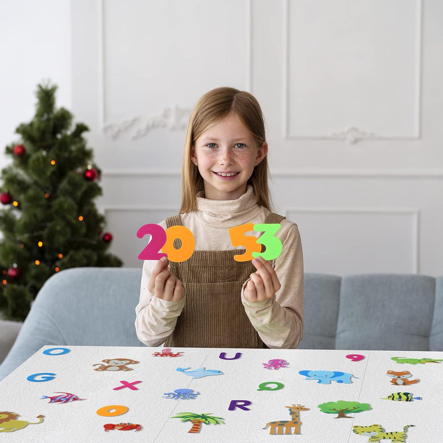Conjunto de 36 Piezas de Letras y Números BXI para Niños