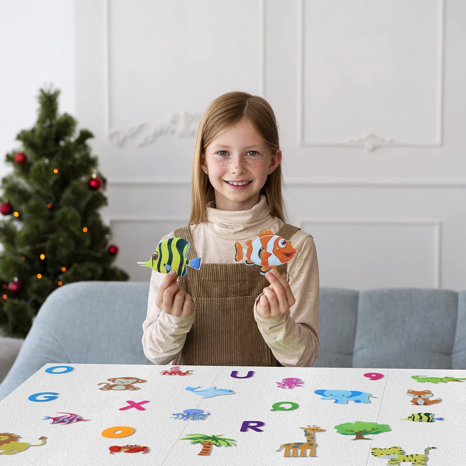 Conjunto de 30 Figuras de Fieltro Oceánico BXI para Niños