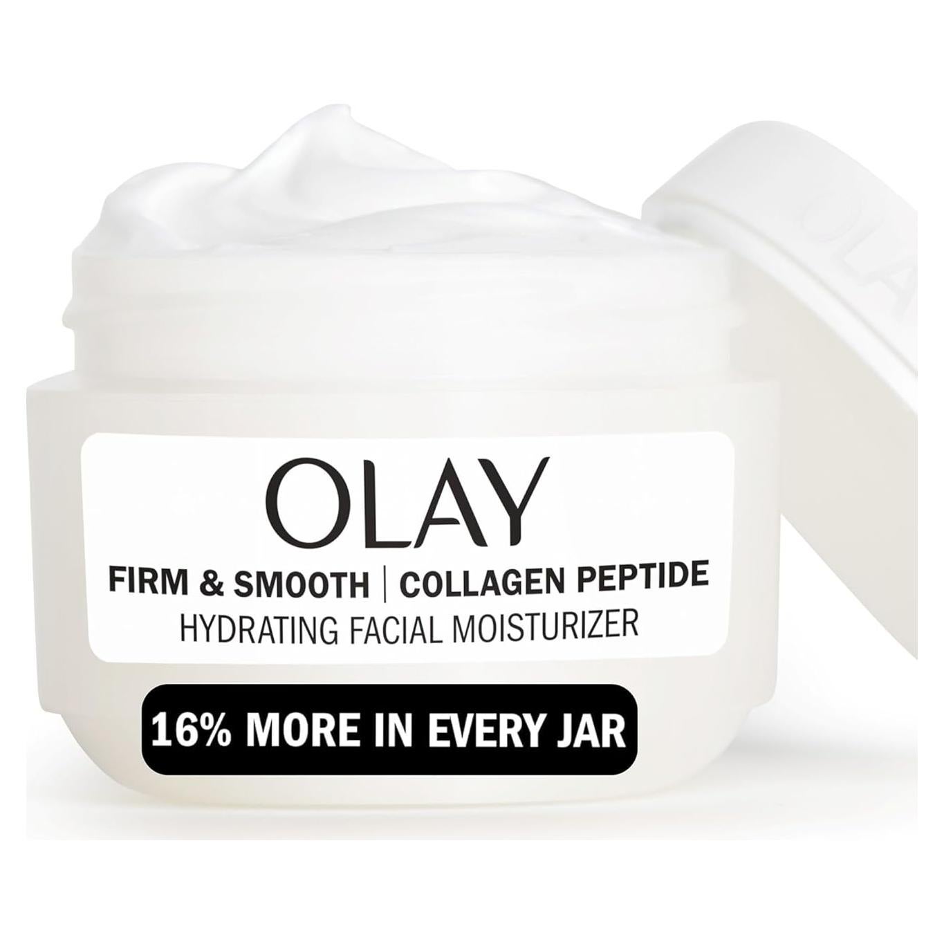 Crema Hidratante Facial Olay 2 oz con Péptidos de Colágeno