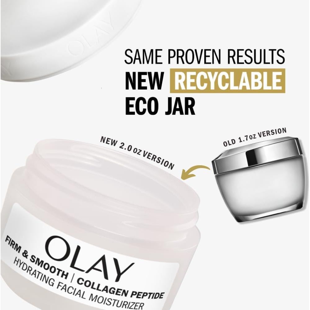 Crema Hidratante Facial Olay 2 oz con Péptidos de Colágeno