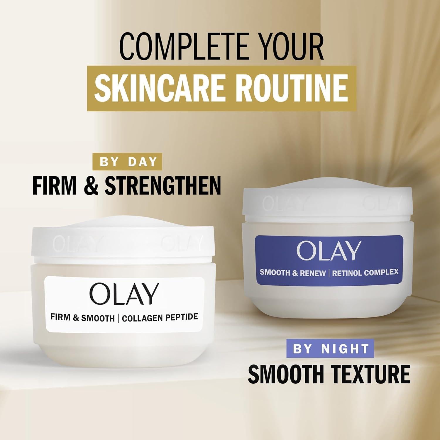 Crema Hidratante Facial Olay 2 oz con Péptidos de Colágeno