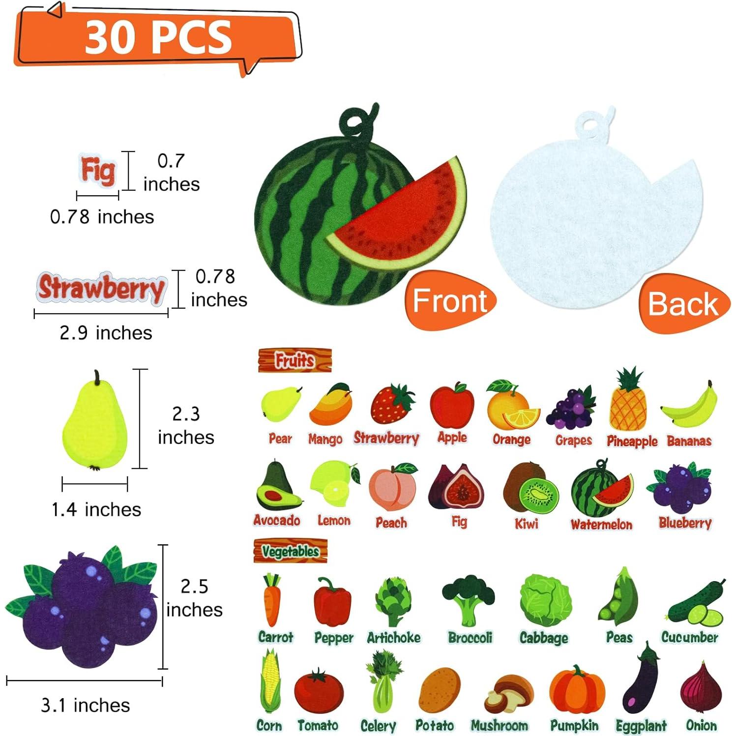 Conjunto de 30 Figuras de Fieltro BXI para Niños