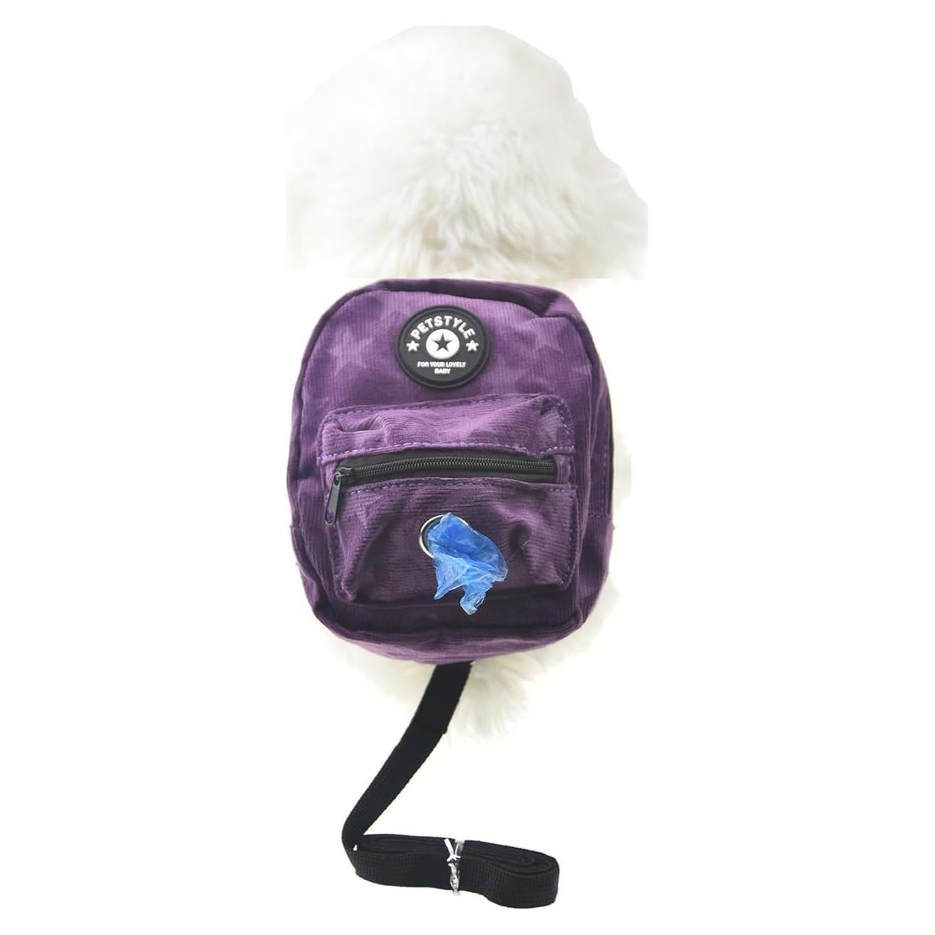 Arnés Mochila para Perros FLAdorepet L 4,54-6,80 kg Púrpura