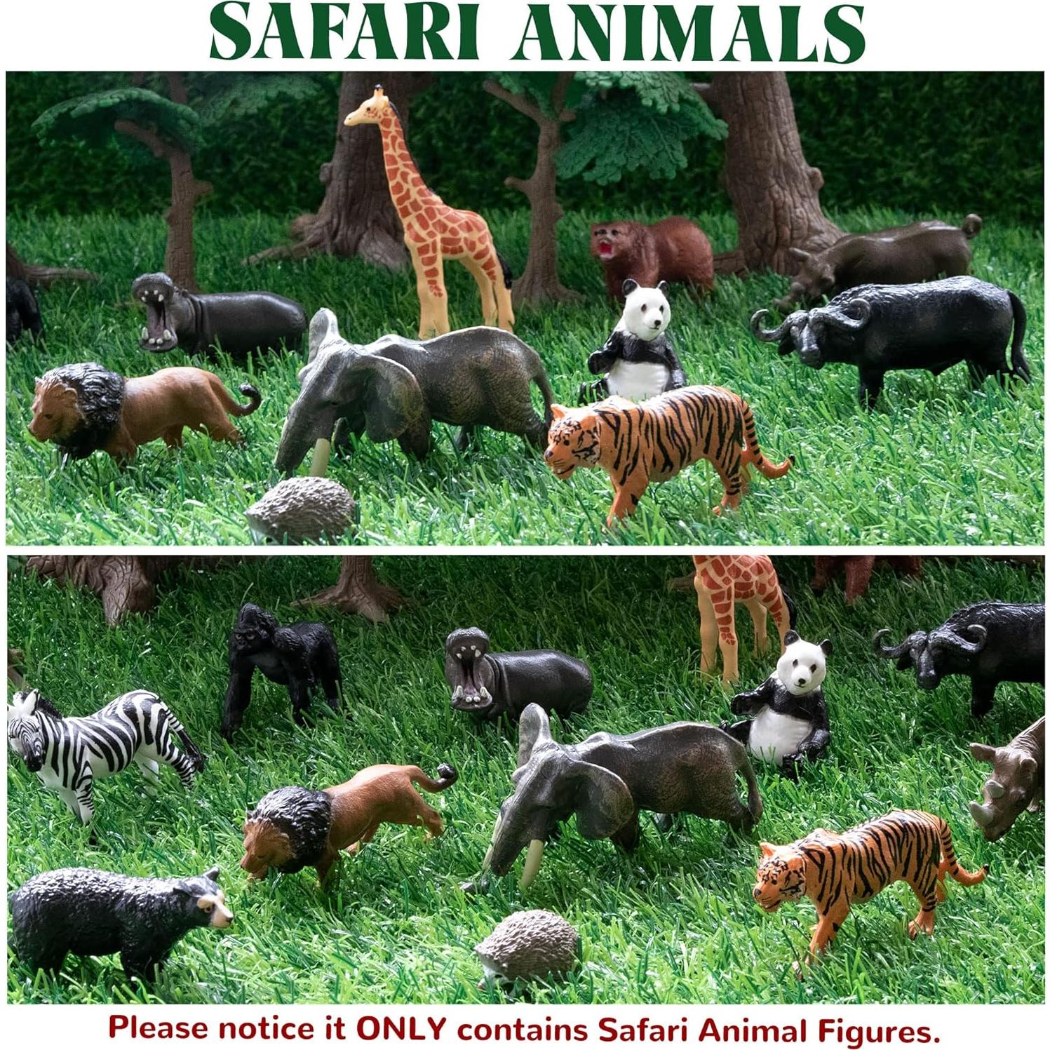 Figuras de Animales de la Selva Toymany 14 Piezas Mini