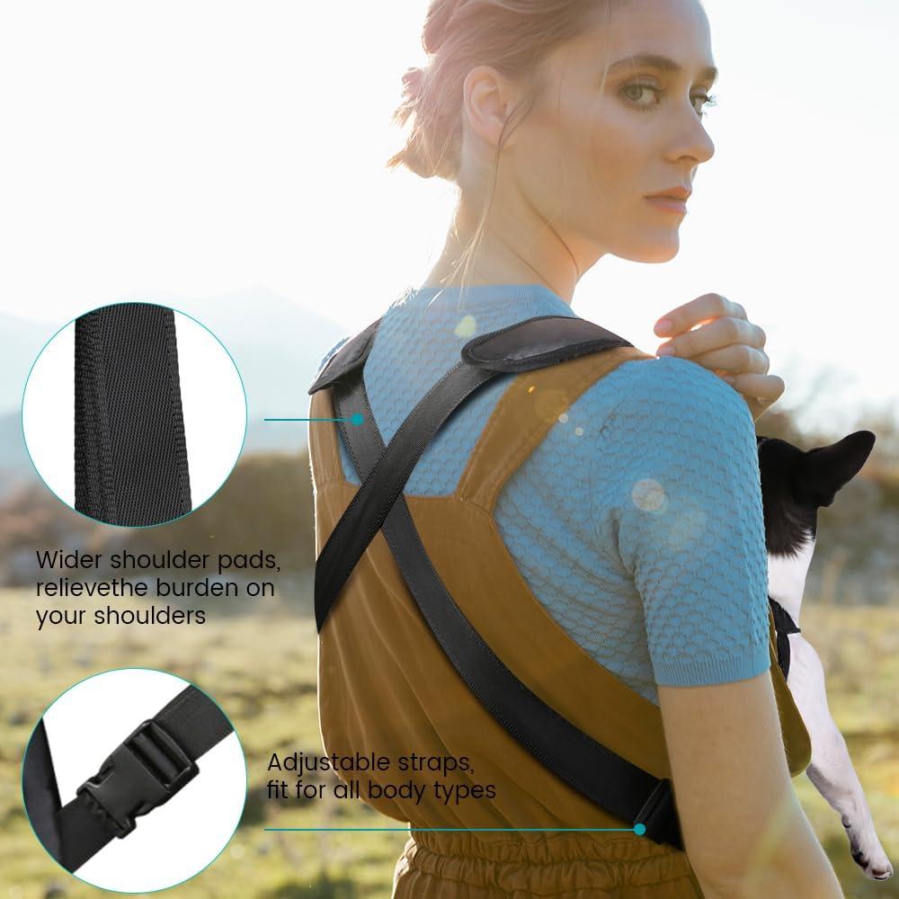 Mochila Transportadora para Perros y Gatos Inspack M Negra