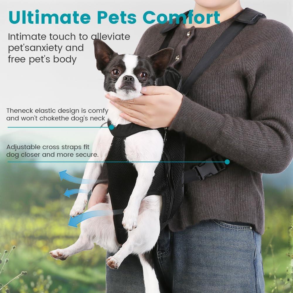 Mochila Transportadora para Perros y Gatos Inspack M Negra