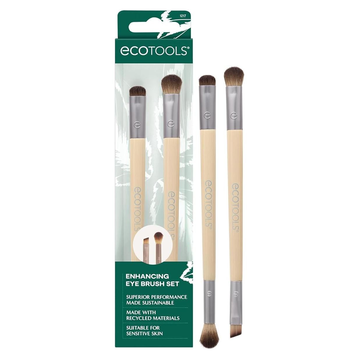Set de Brochas de Maquillaje EcoTools para Ojos 2 Piezas
